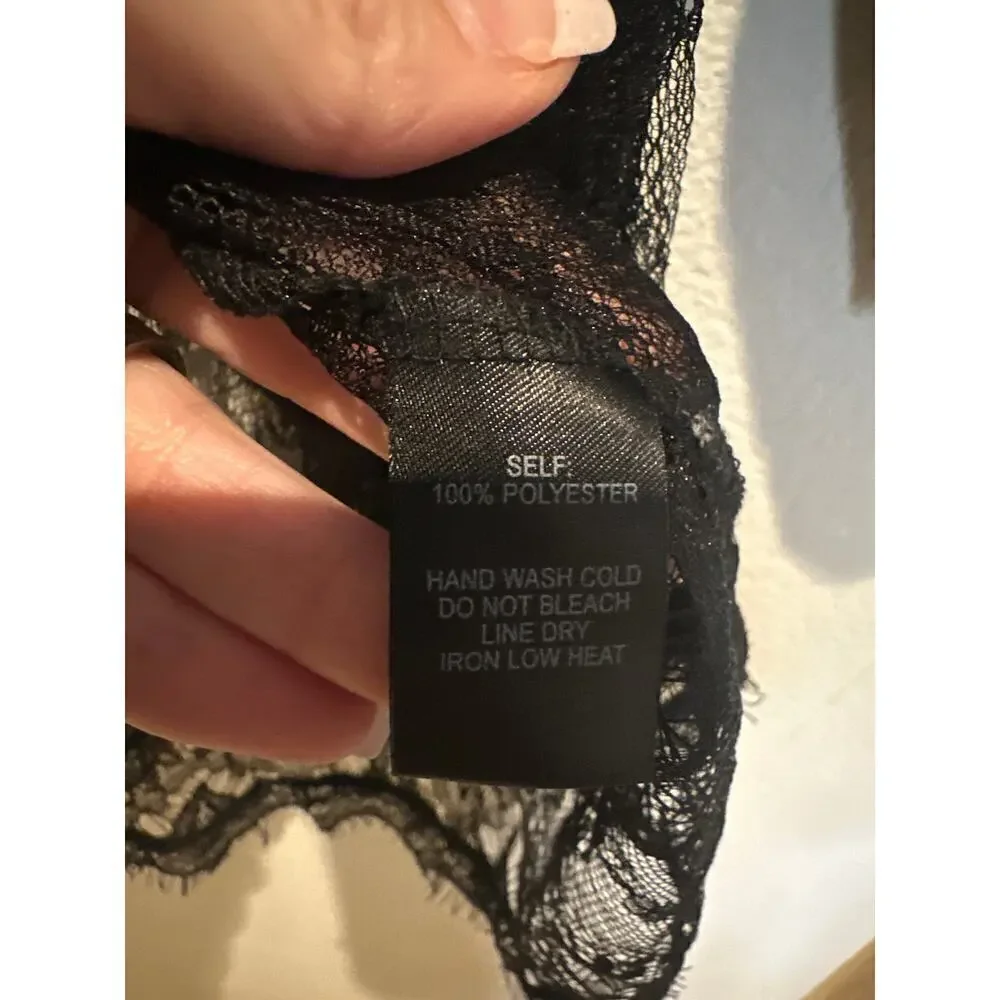 LuLus Black  Sheer Kimono, Womens XSmall